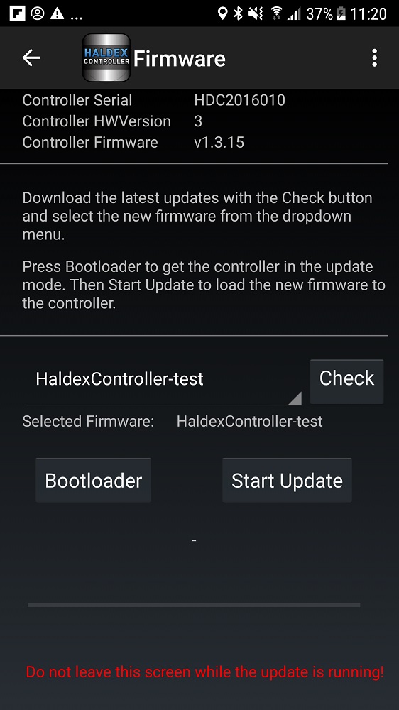 Haldex Controller controller update