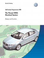 SSP 340 The Passat 2006 Electrical System
