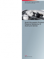 SSP 605 Audi Occupant Protection Passive Systems II Audi pre sense