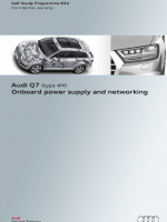 SSP 634 Audi Q7 (type 4M) Onboard power supply and networking