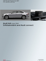 SSP 647 Audi A4 (type 8W) Infotainment and Audi connect