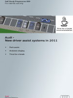 SSP 600 Audi New driver assist systems in 2011