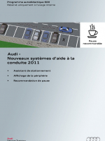 SSP 600 Audi Nouveaux systèmes daide à la conduite 2011
