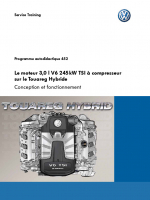 SSP 452 Le moteur 3,0 l V6 245kW TSI à compresseur sur le Touareg Hybride
