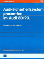 SSP 084 Audi Sicherheitssystem procon-ten im Audi 80 90