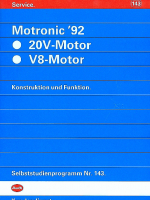 SSP 143 Motronic '92 20V-Motor, V8-Motor