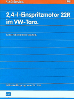 SSP 116 2,4-l-Einspritzmotor 22R im VW-Taro
