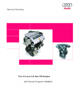 SSP 924603 The 3,2 and 3,6 liter FSI Engine