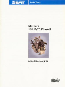 SSP 039 Moteurs 1.9 L DTD Phase II
