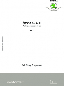 SSP 103 ŠKODA Fabia III