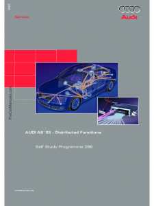 SSP 288 Audi A8 ´03 - Distributed Functions