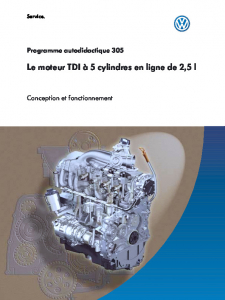SSP 305 Le moteur TDI à 5 cylindres en ligne de 2,5 l