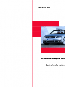 SSP 314 Commande de capote de l’Audi A4 Cabriolet