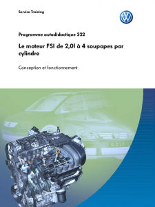 SSP 322 Le moteur FSI de 2,0l à 4 soupapes par cylindre