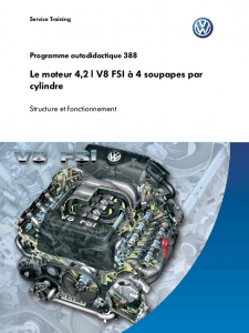 SSP 388 Le moteur 4,2 l V8 FSI à 4 soupapes par cylindre