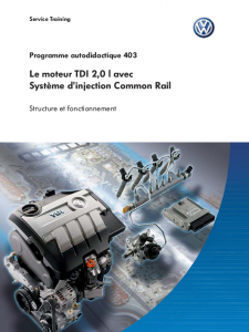 SSP 403 Le moteur TDI 2,0 l avec Système d'injection Common Rail