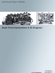 SSP 920163 - Audi Third Generation 2,0l Engines