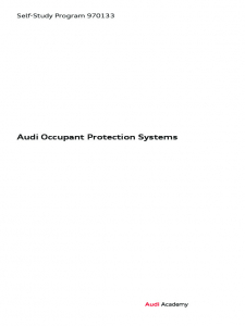 SSP 970133 - Audi Occupant Protection Systems