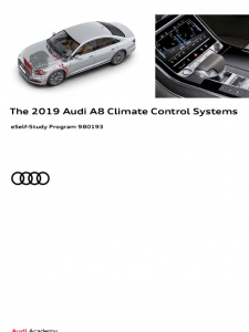 SSP 980193 - The 2019 Audi A8 Climate Control Systems