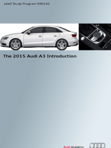 SSP 990143 - The 2015 Audi A3 Introduction