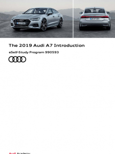 SSP 990593 - The 2019 Audi A7 Introduction